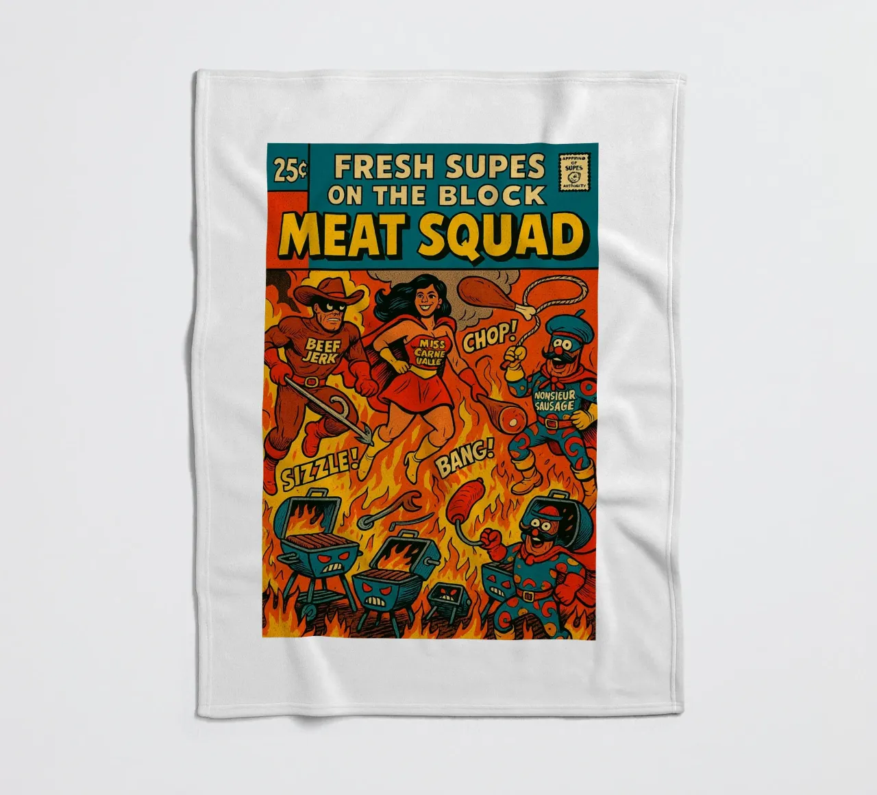 THE MEAT SQUAD - Fresh Supes On The Block coperta in pile da Vintage Van Gogh