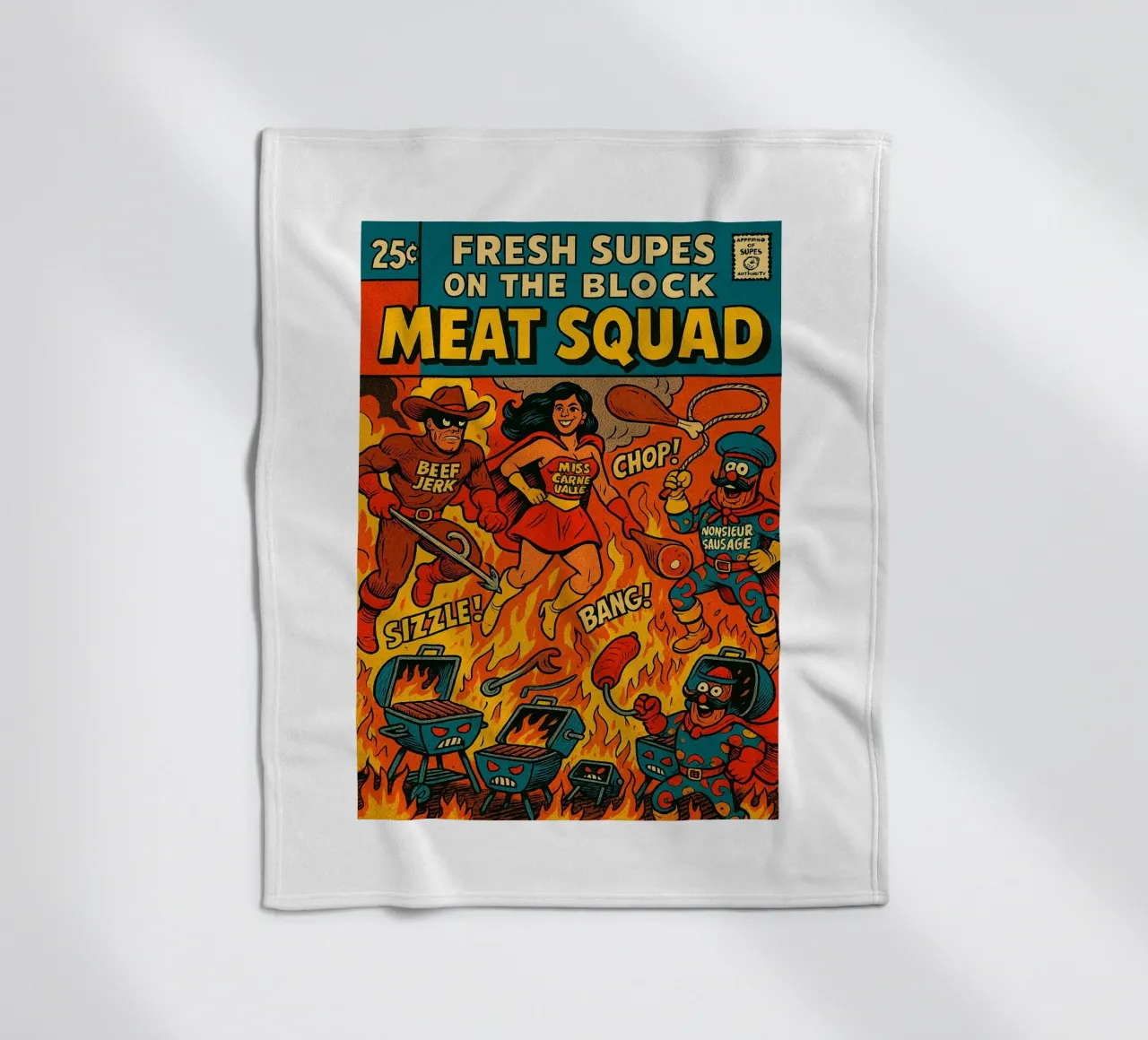 THE MEAT SQUAD - Fresh Supes On The Block coperta in pile da Vintage Van Gogh