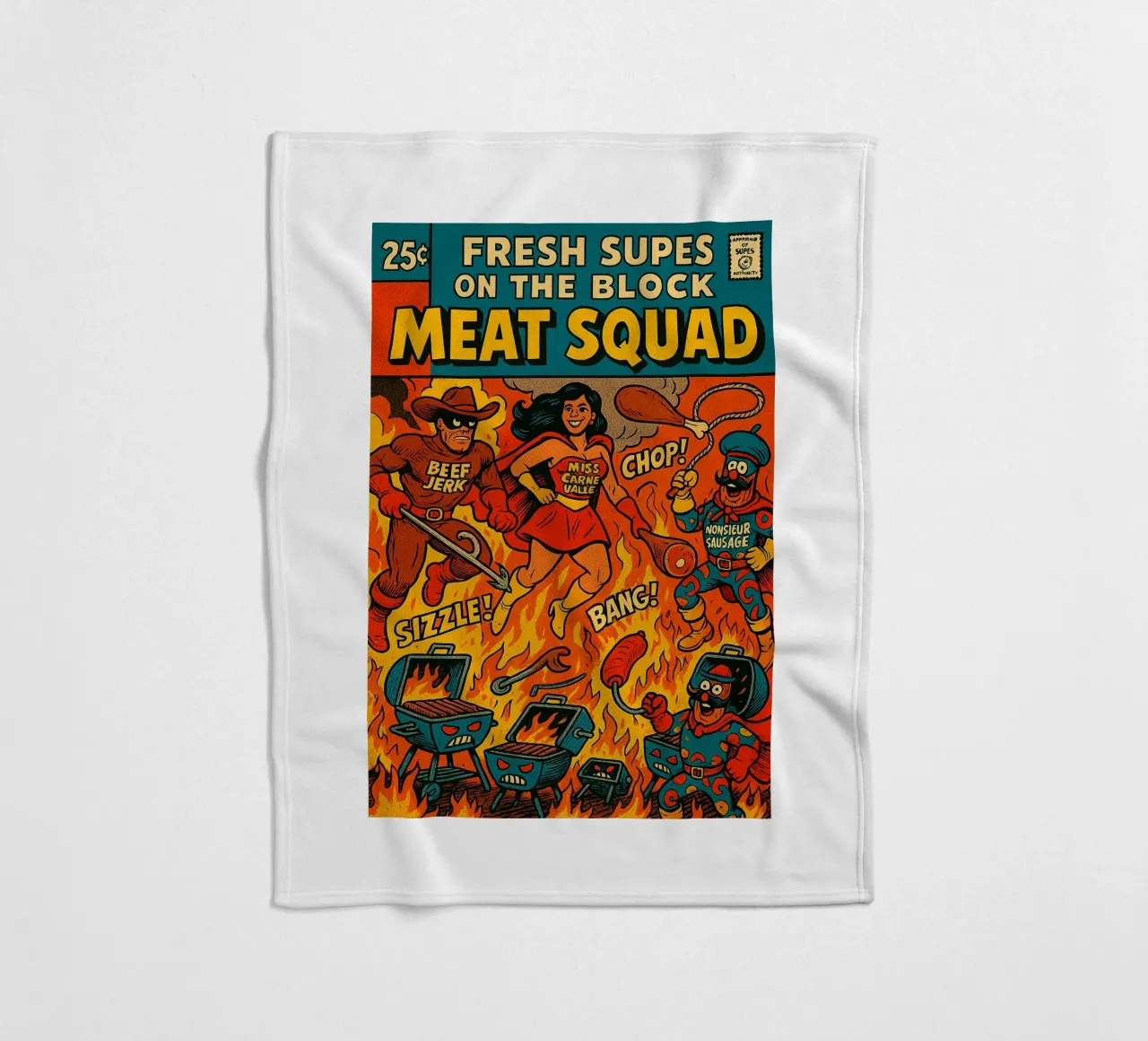 THE MEAT SQUAD - Fresh Supes On The Block coperta in pile da Vintage Van Gogh
