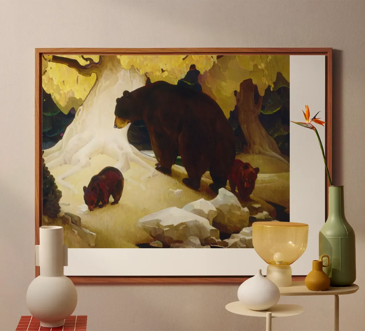 Herbert Dunton’s Fall in the Foothills pannello forex da Venus Art