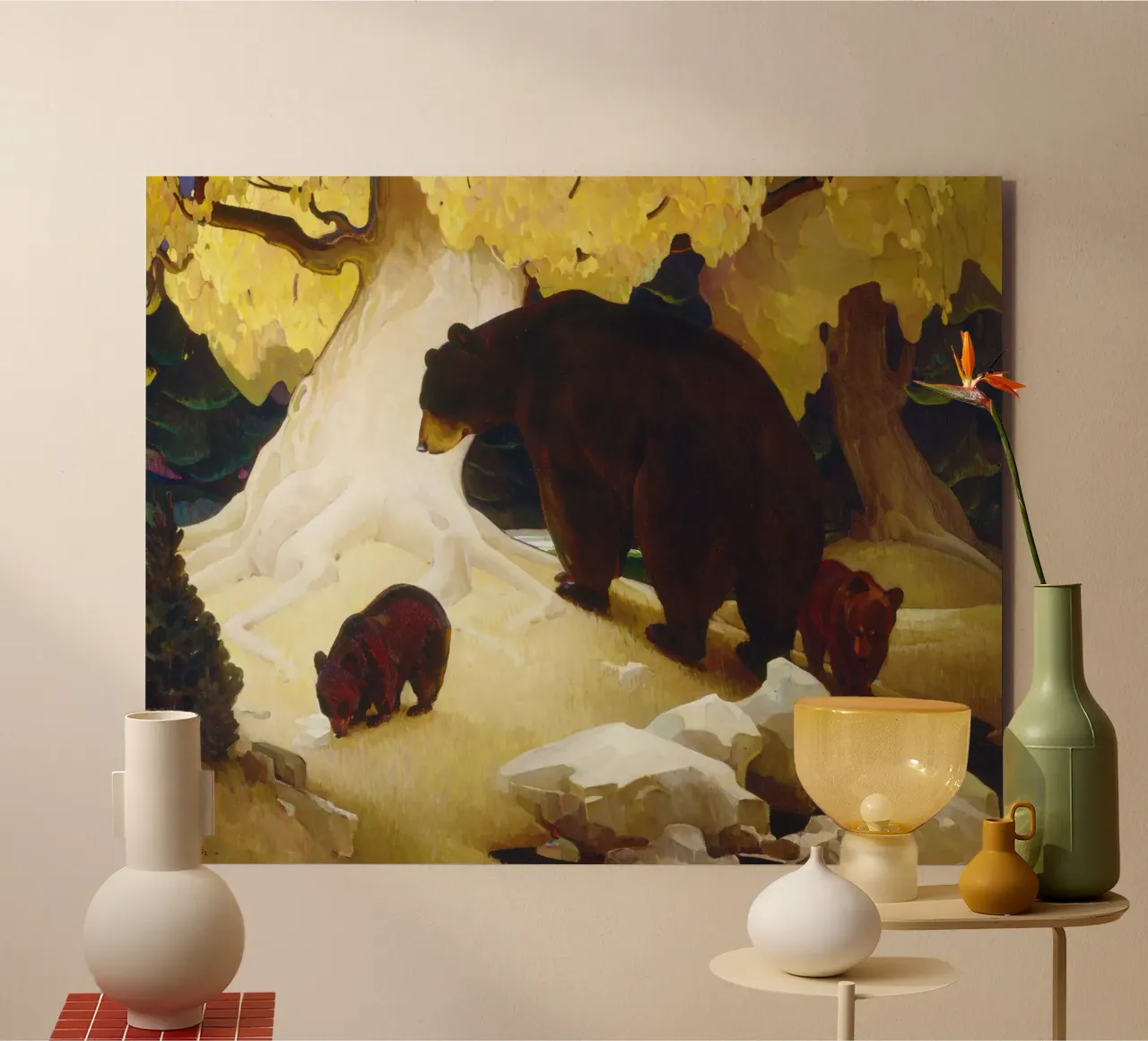 Herbert Dunton’s Fall in the Foothills pannello forex da Venus Art