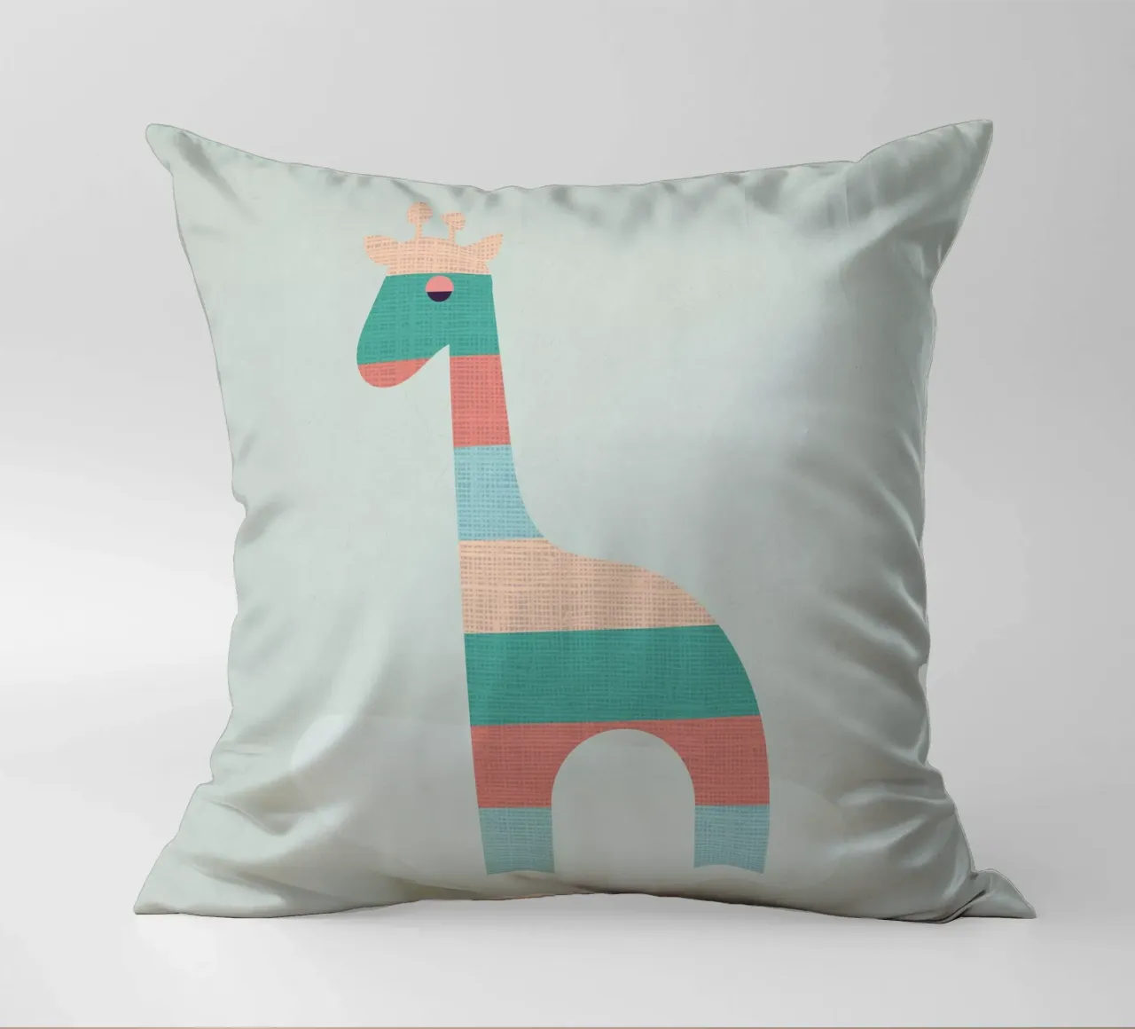 Simpatica giraffa a strisce cuscino da Kim Hubball Studio