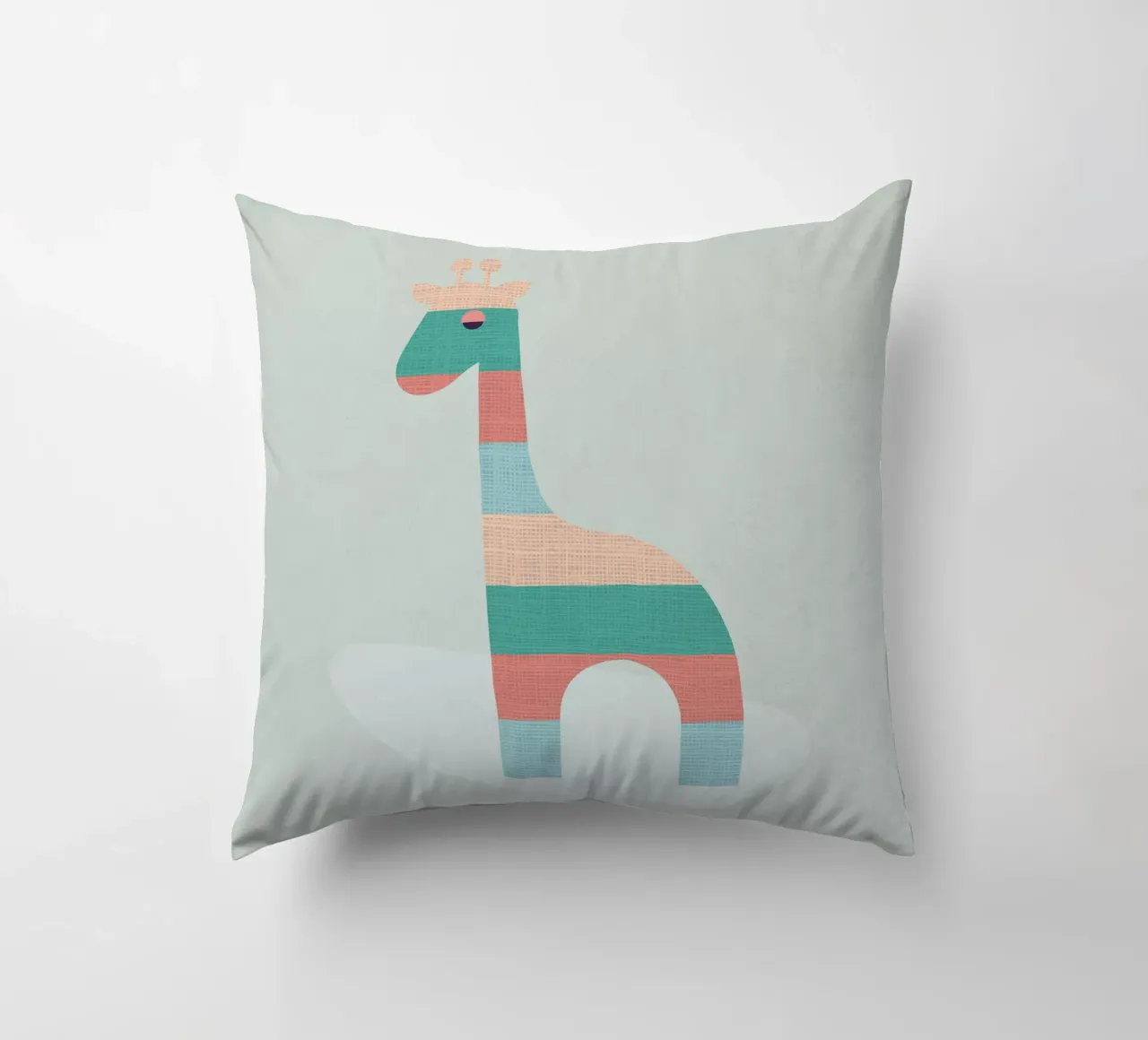 Simpatica giraffa a strisce cuscino da Kim Hubball Studio