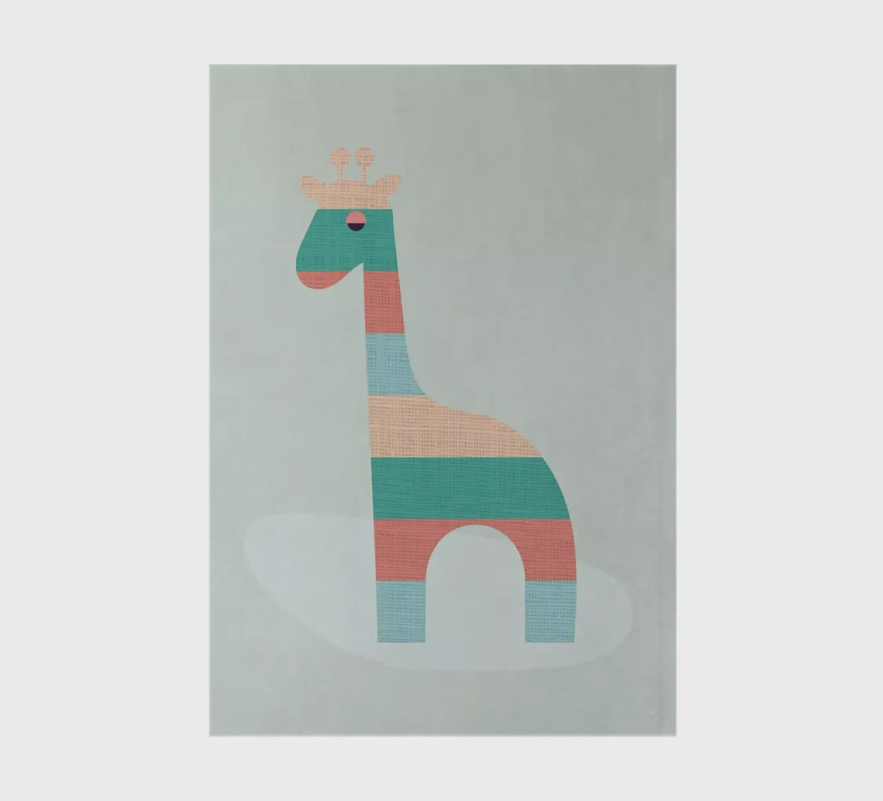 Simpatica giraffa a strisce diario da Kim Hubball Studio