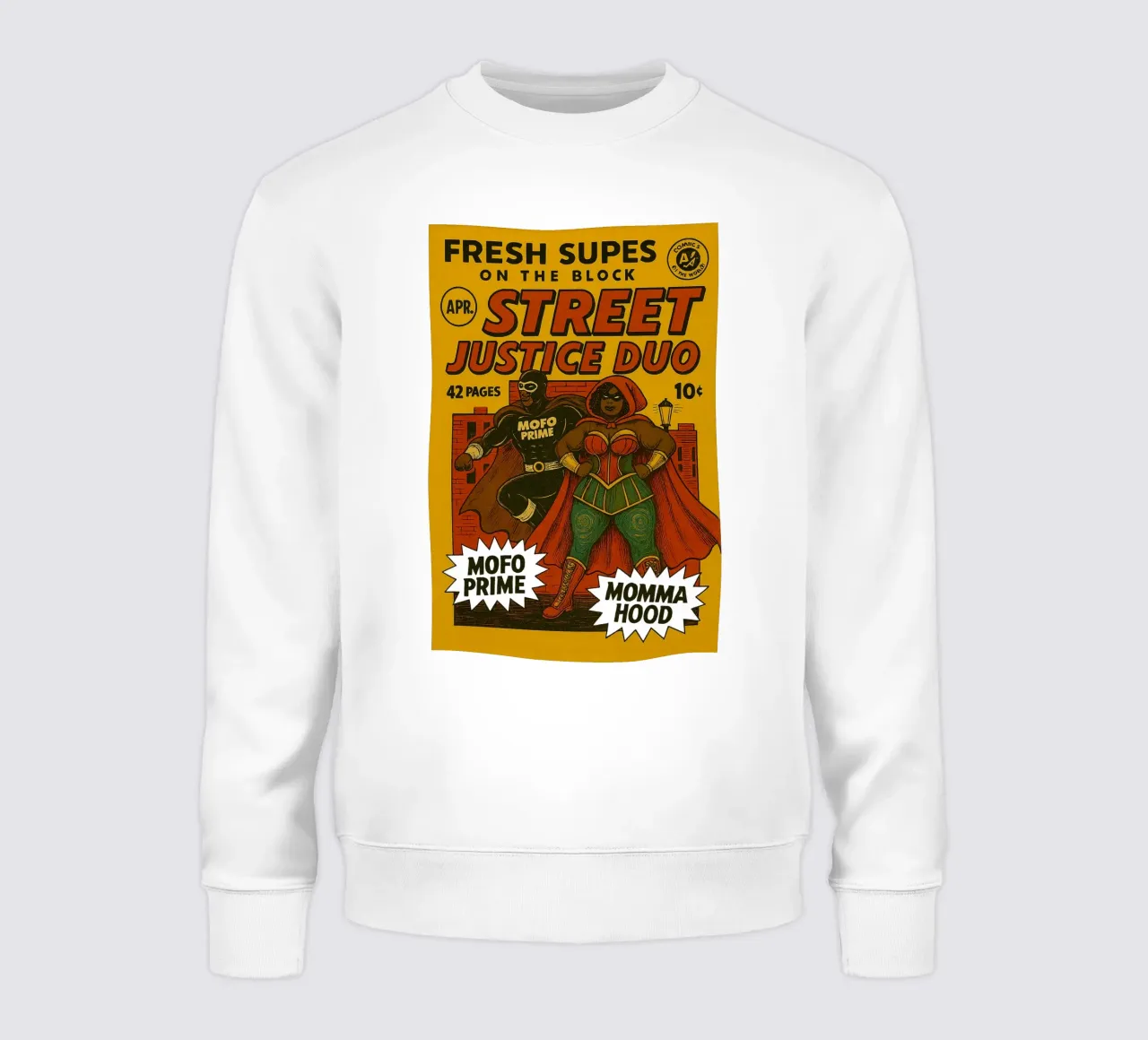 STREET JUSTICE DUO - Fresh Supes On The Block felpa da Vintage Van Gogh