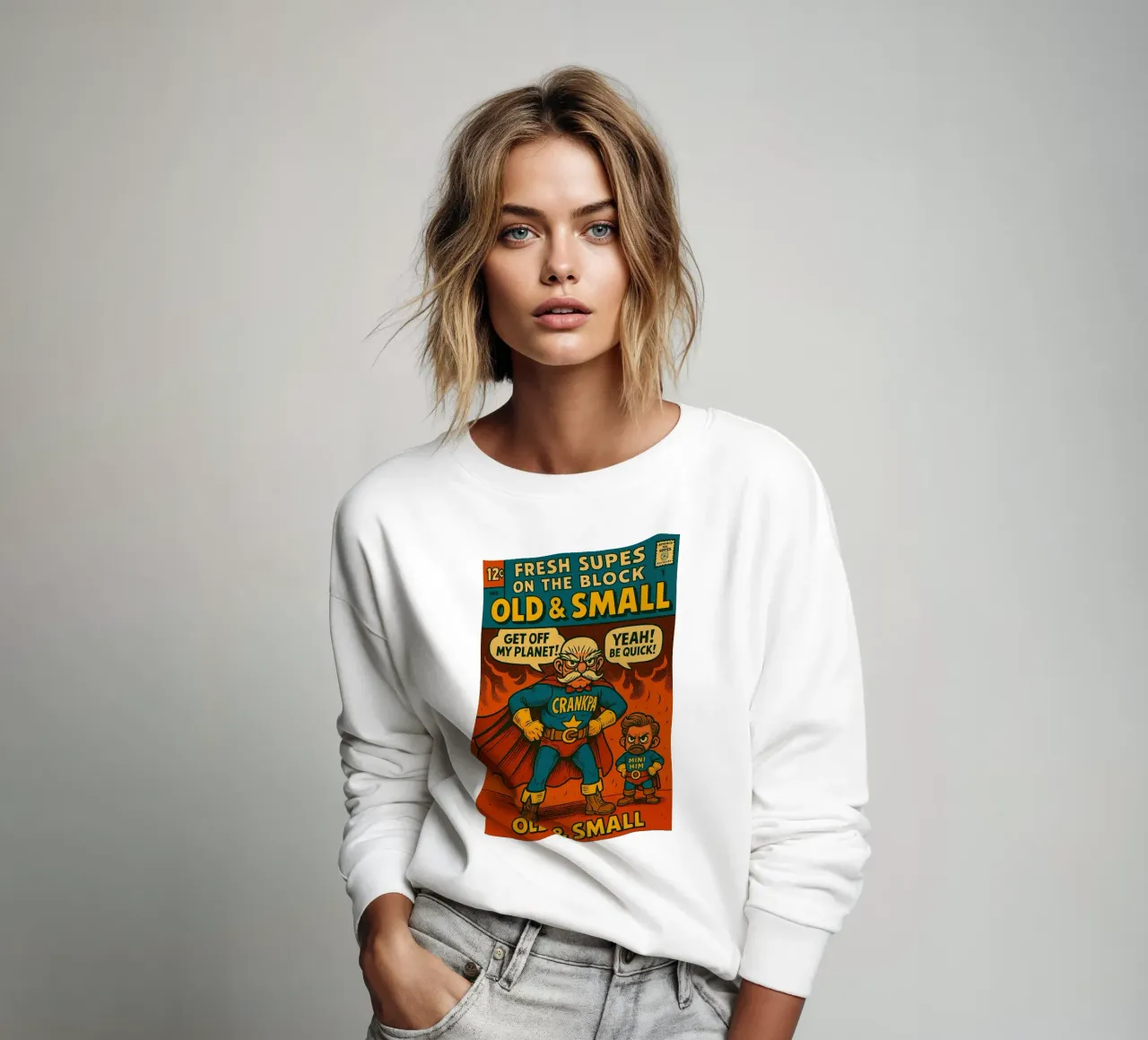 OLD & SMALL - Fresh Supes On The Block Sweatshirt von Vintage Van Gogh