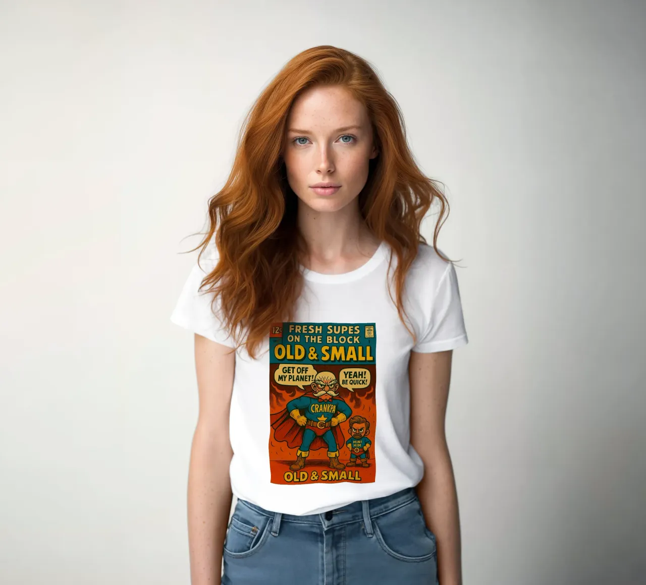 OLD & SMALL - Fresh Supes On The Block t-shirt da donna da Vintage Van Gogh