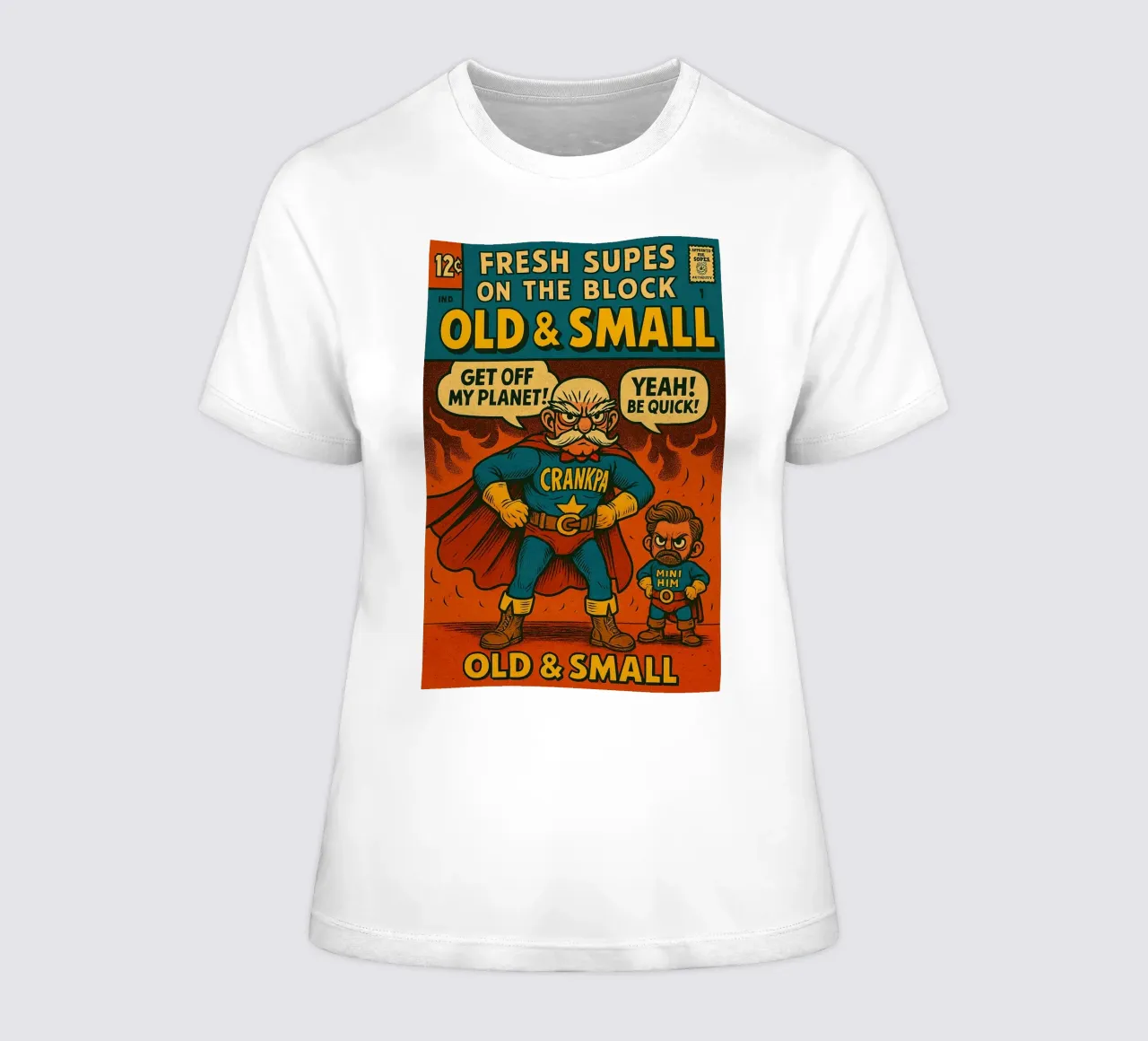 OLD & SMALL - Fresh Supes On The Block t-shirt da donna da Vintage Van Gogh