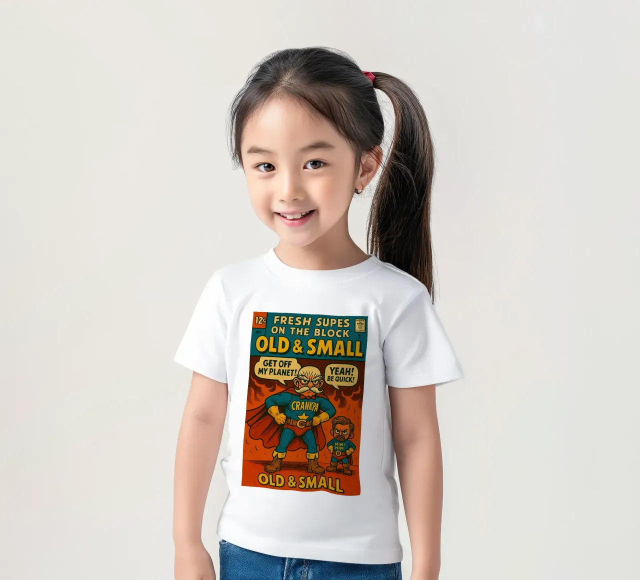 OLD & SMALL - Fresh Supes On The Block t-shirt bambini da Vintage Van Gogh