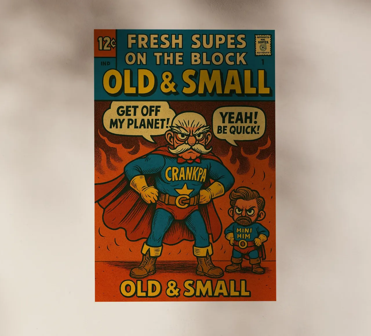 OLD & SMALL - Fresh Supes On The Block lámina retroiluminada de Vintage Van Gogh