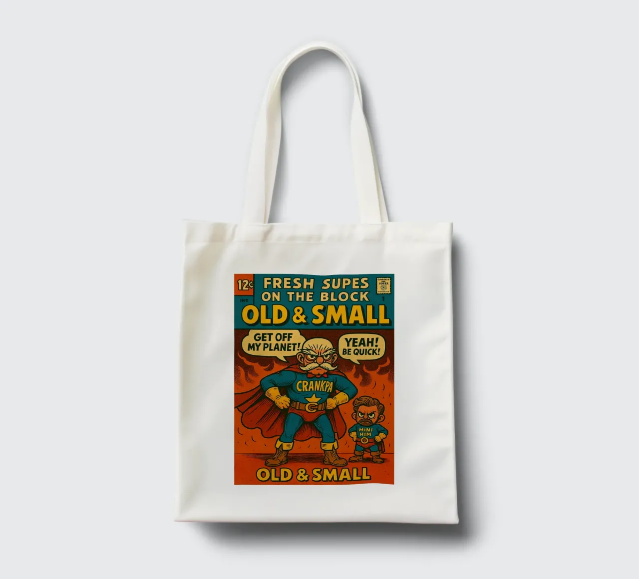 OLD & SMALL - Fresh Supes On The Block borsa in juta da Vintage Van Gogh
