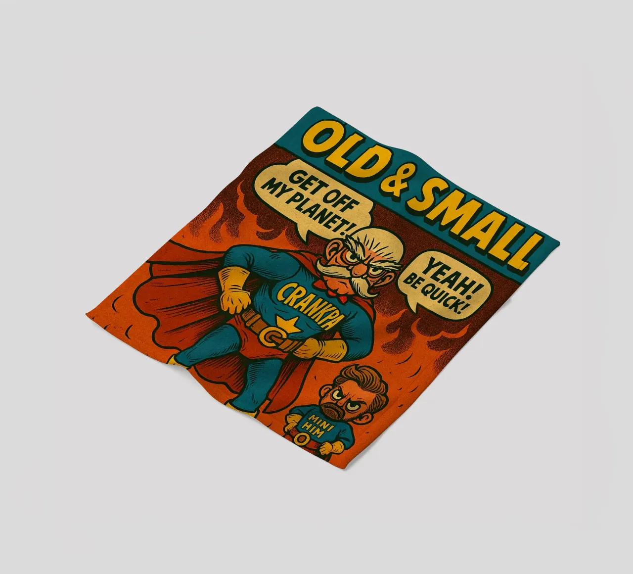 OLD & SMALL - Fresh Supes On The Block manta de franela de Vintage Van Gogh