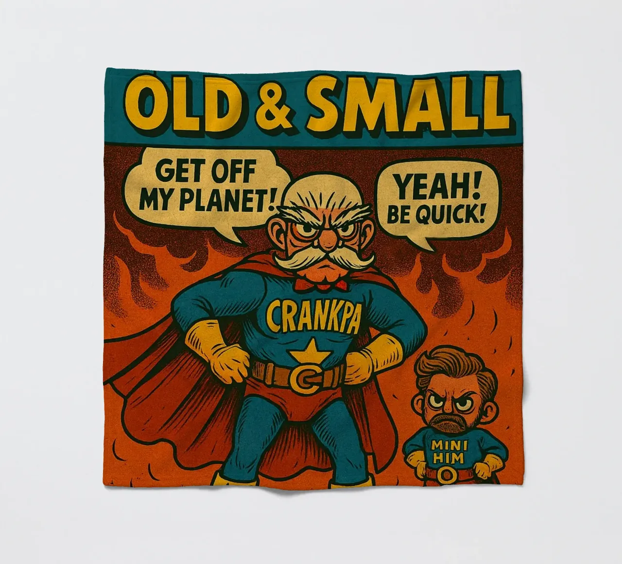 OLD & SMALL - Fresh Supes On The Block manta de franela de Vintage Van Gogh