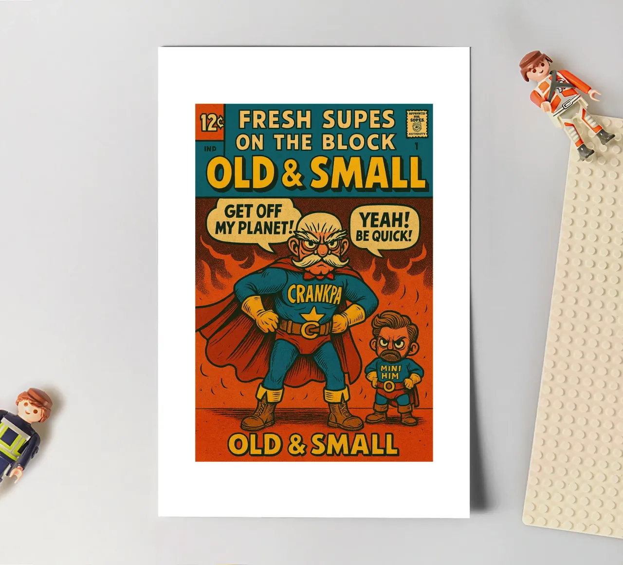 OLD & SMALL - Fresh Supes On The Block foglio adesivo da Vintage Van Gogh