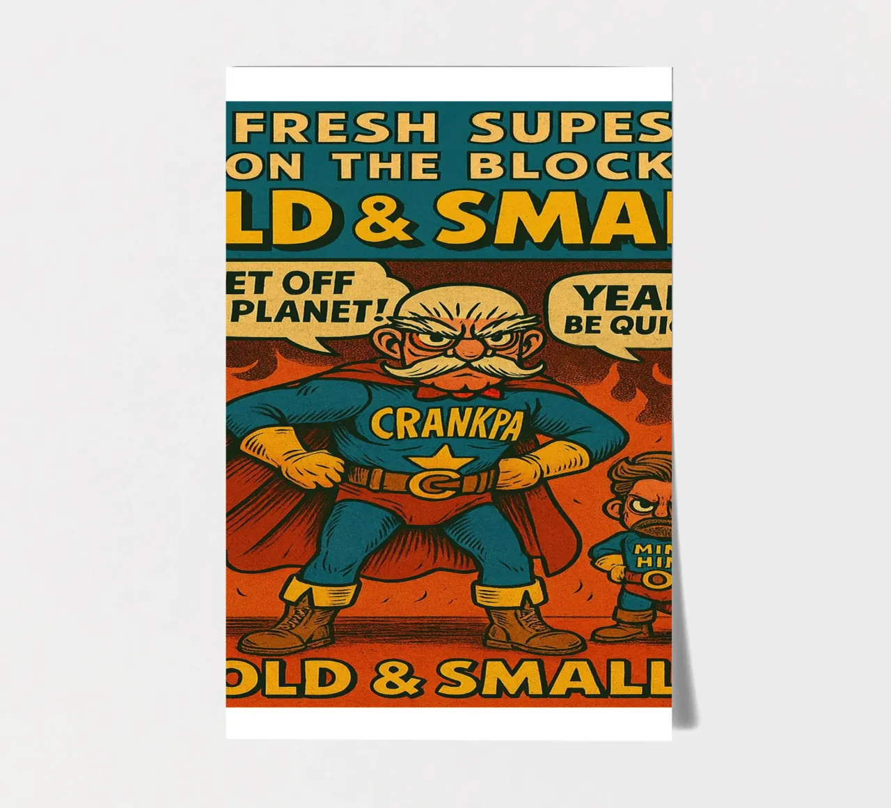 OLD & SMALL - Fresh Supes On The Block foglio adesivo da Vintage Van Gogh