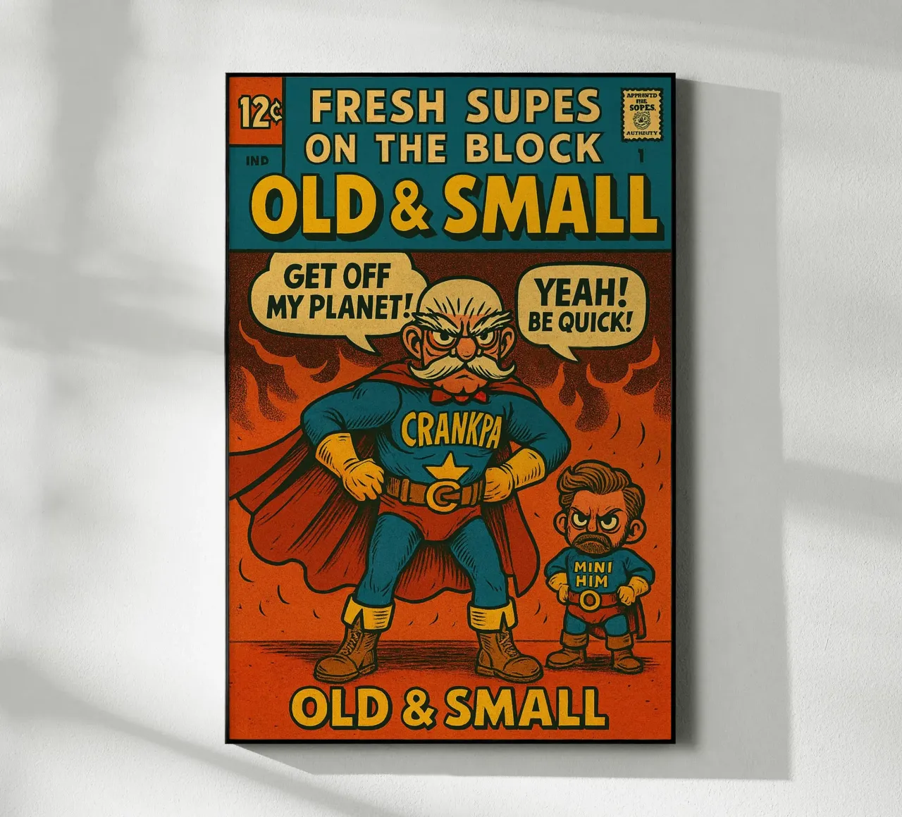 OLD & SMALL - Fresh Supes On The Block Acryl-Glas von Vintage Van Gogh
