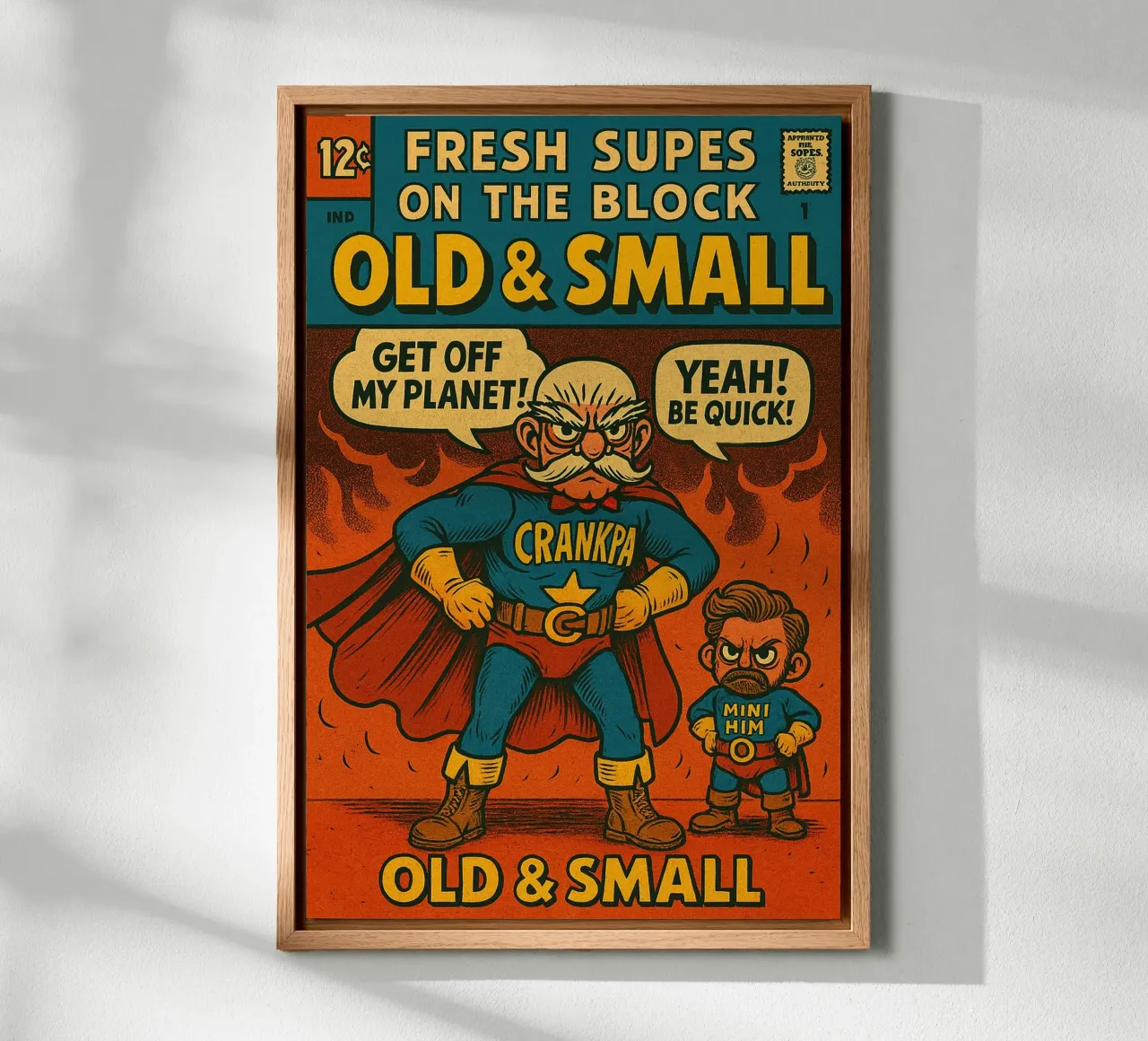 OLD & SMALL - Fresh Supes On The Block alluminio dibond da Vintage Van Gogh