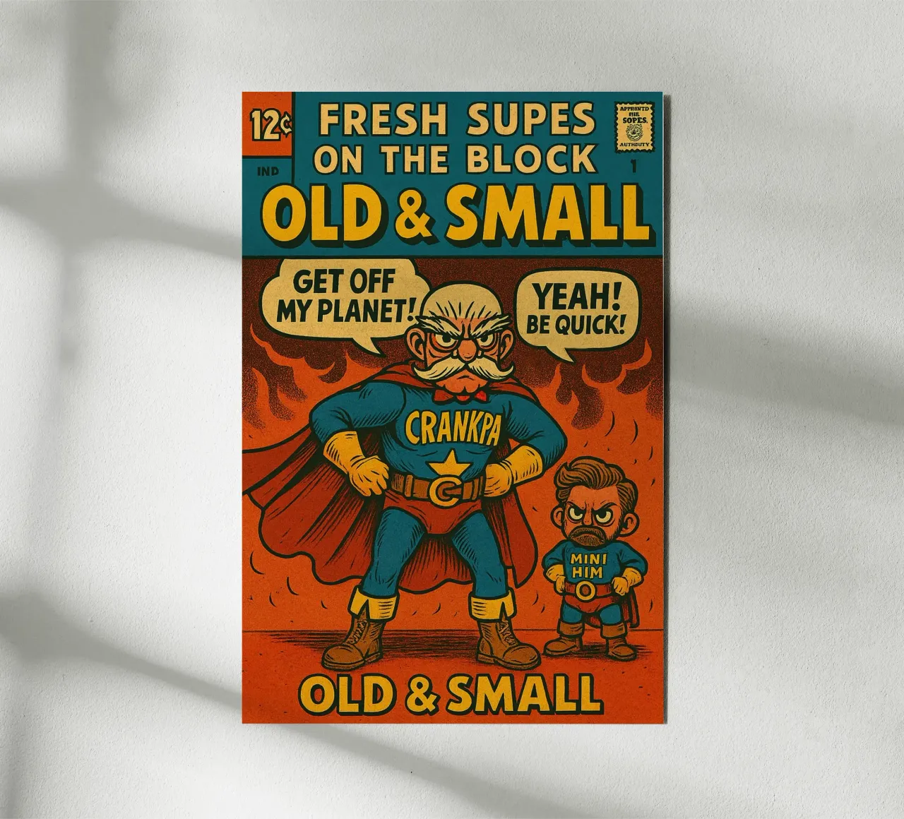 OLD & SMALL - Fresh Supes On The Block alluminio dibond da Vintage Van Gogh