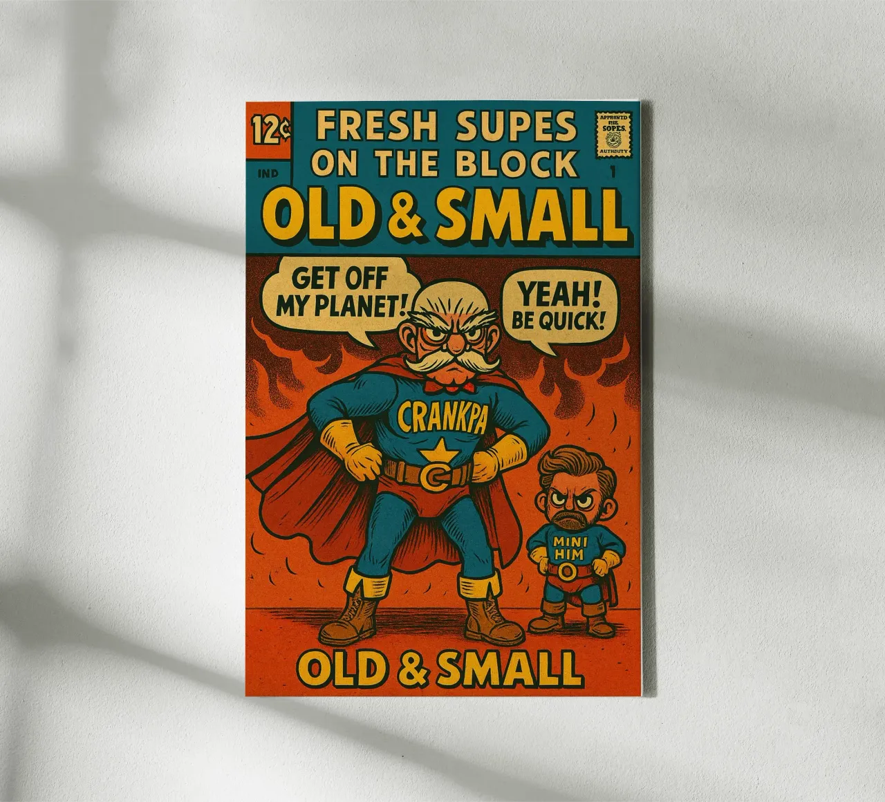 OLD & SMALL - Fresh Supes On The Block canvas by Vintage Van Gogh