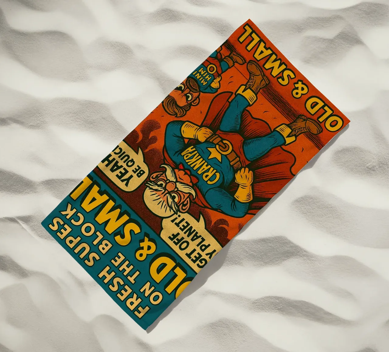 OLD & SMALL - Fresh Supes On The Block Strandtuch von Vintage Van Gogh