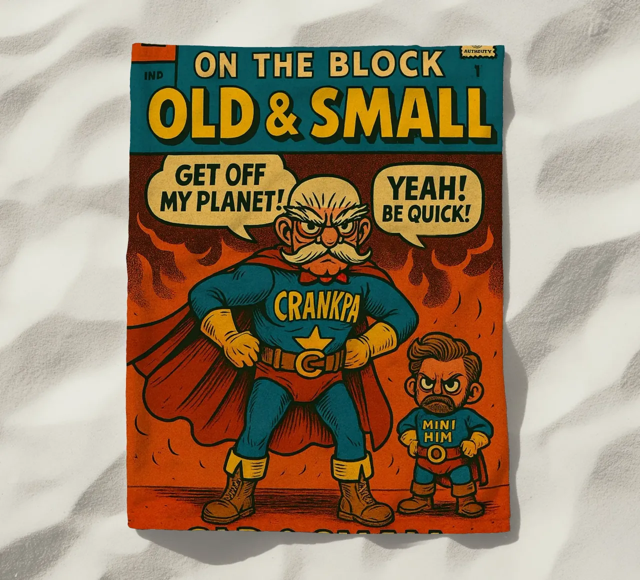 OLD & SMALL - Fresh Supes On The Block Strandtuch von Vintage Van Gogh