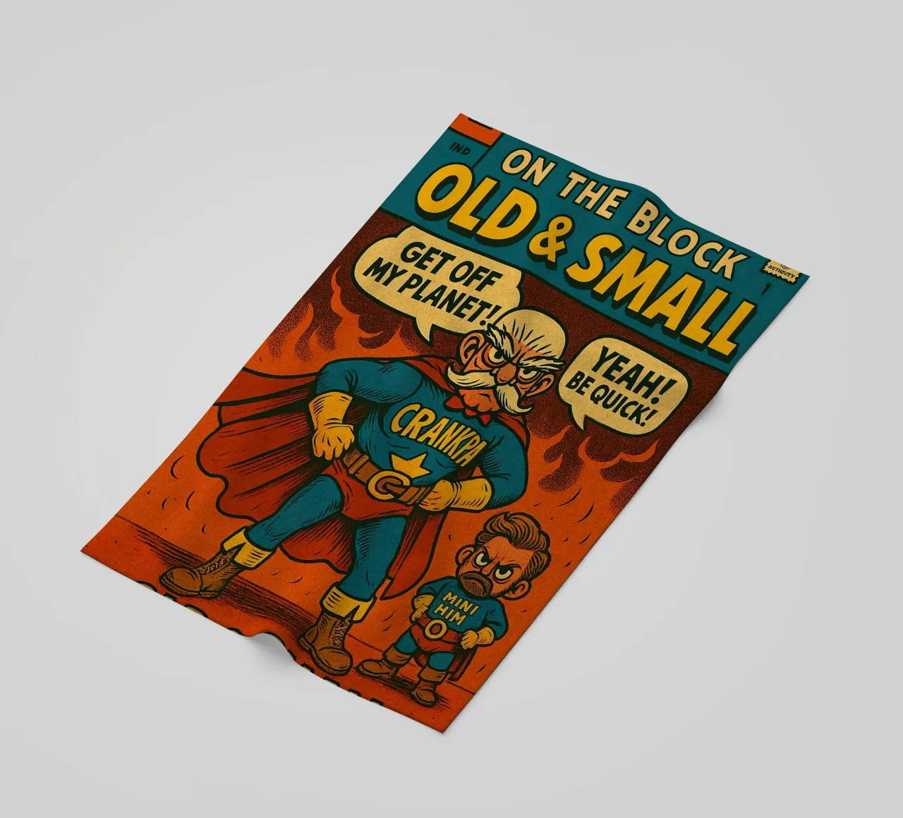 OLD & SMALL - Fresh Supes On The Block Strandtuch von Vintage Van Gogh