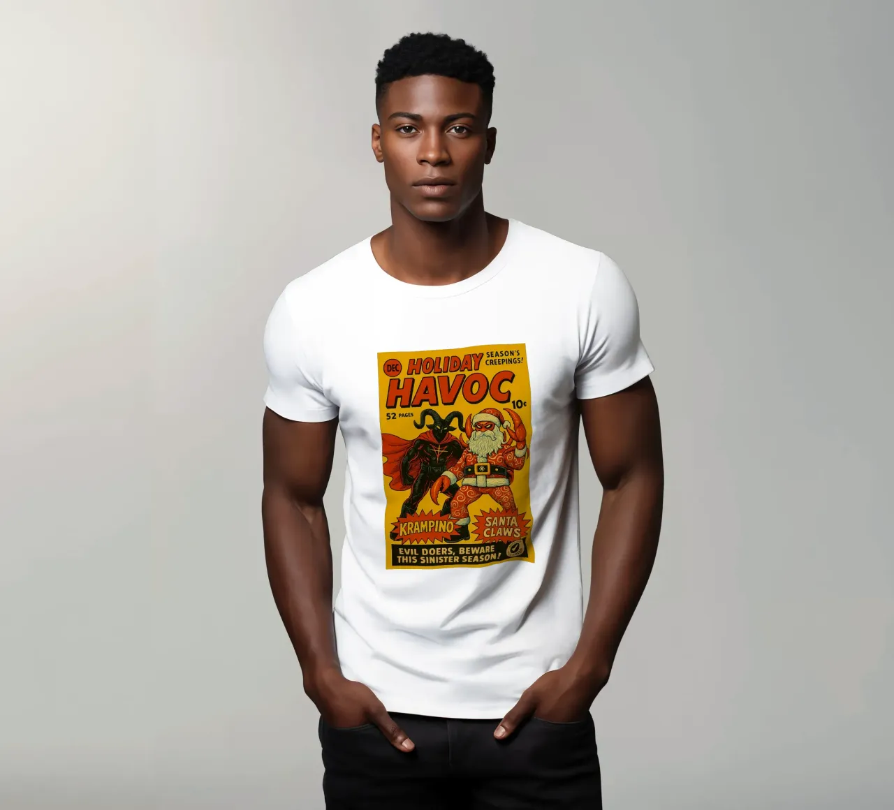 HOLIDAY HAVOC - Fresh Supes On The Block t-shirt da Vintage Van Gogh