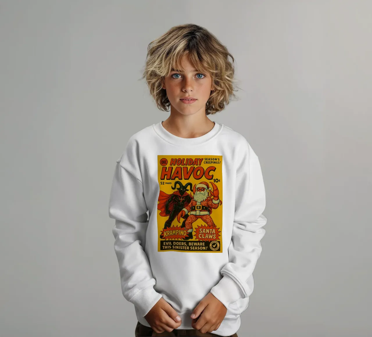 HOLIDAY HAVOC - Fresh Supes On The Block felpa bambino da Vintage Van Gogh