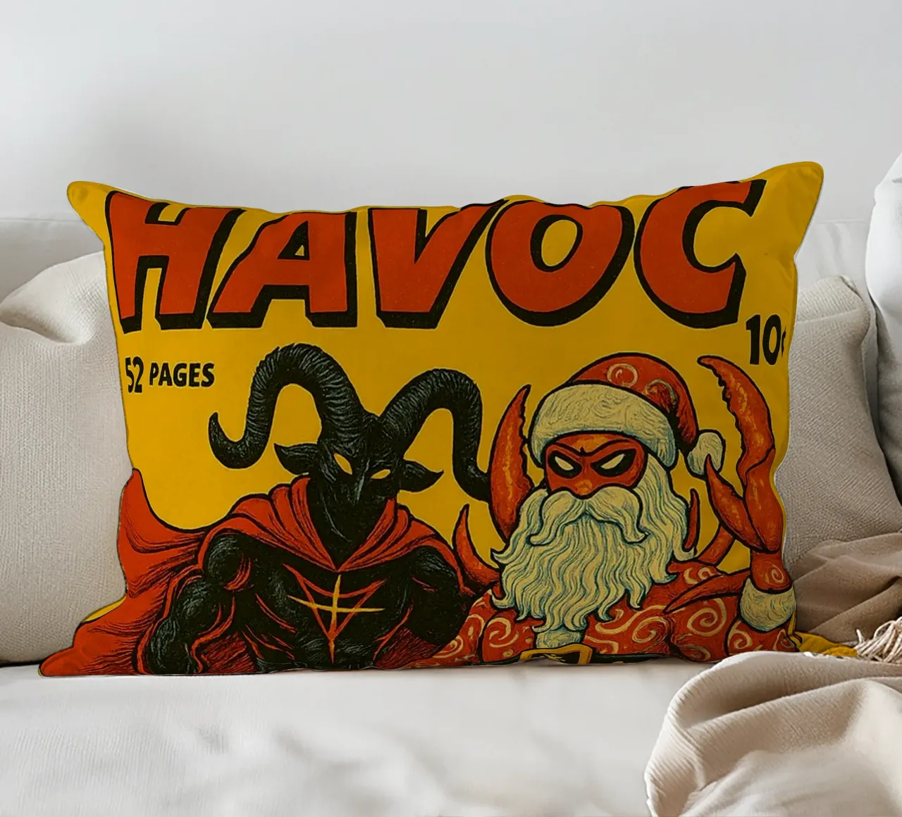 HOLIDAY HAVOC - Fresh Supes On The Block cuscino da Vintage Van Gogh