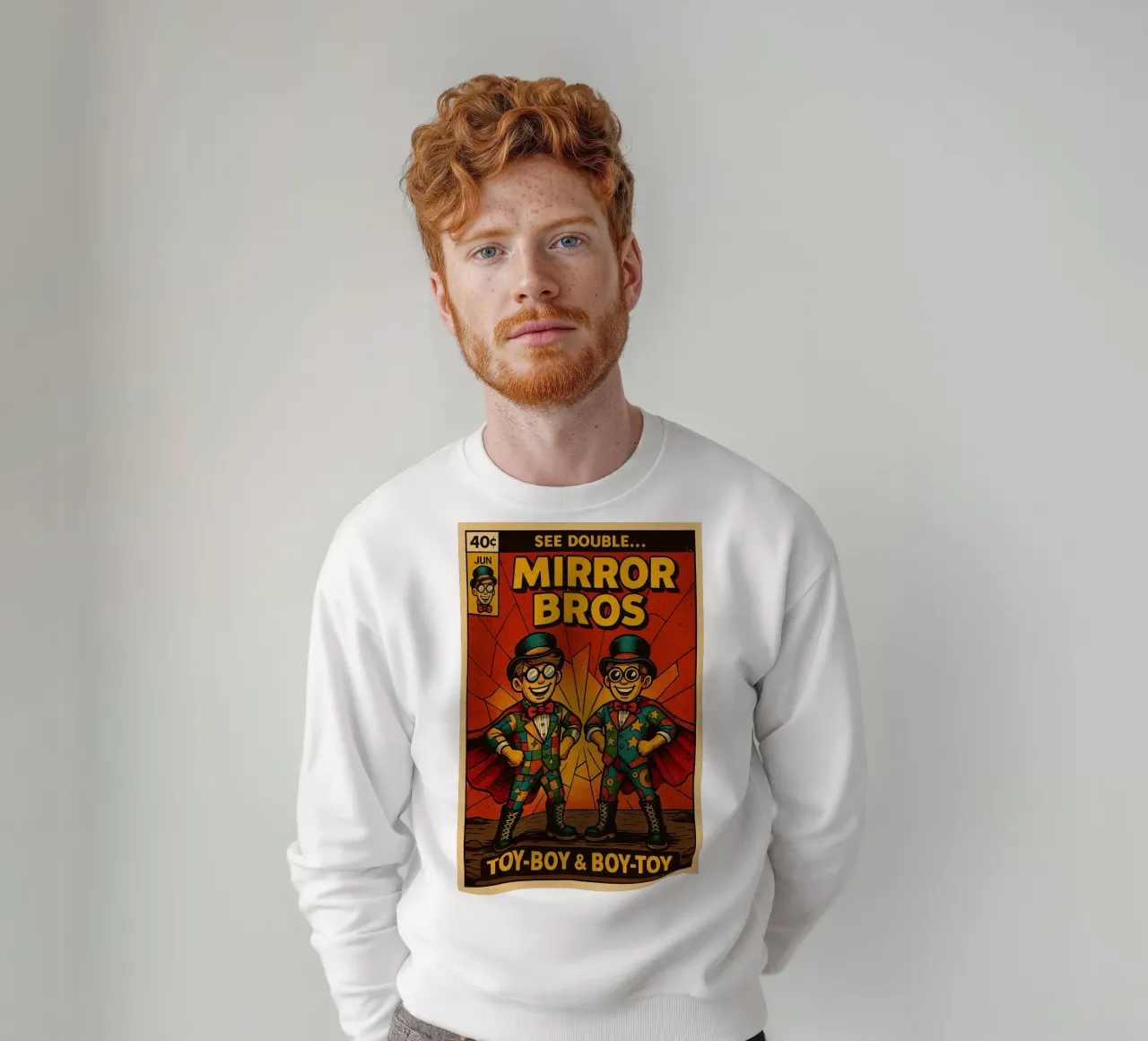 MIRROR BROS - Fresh Supes On The Block felpa da Vintage Van Gogh