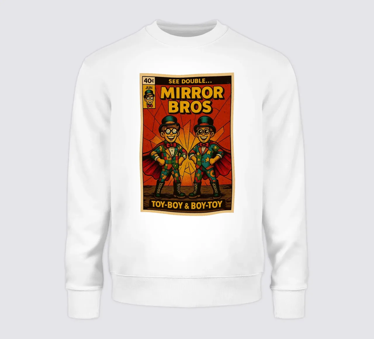 MIRROR BROS - Fresh Supes On The Block felpa da Vintage Van Gogh