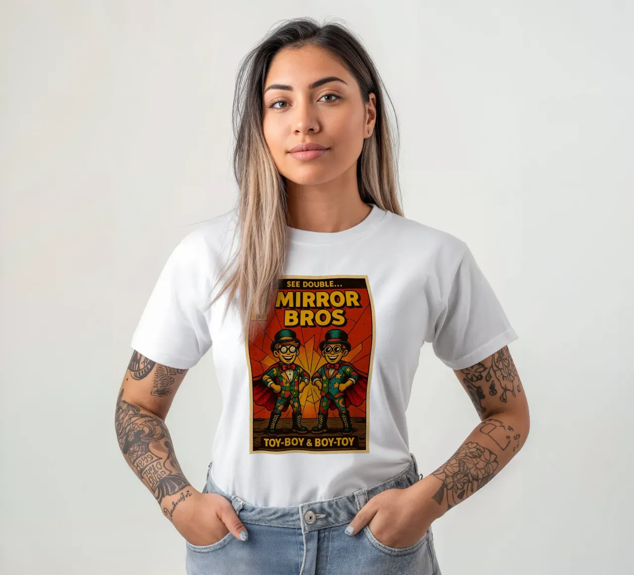 MIRROR BROS - Fresh Supes On The Block t-shirt da Vintage Van Gogh
