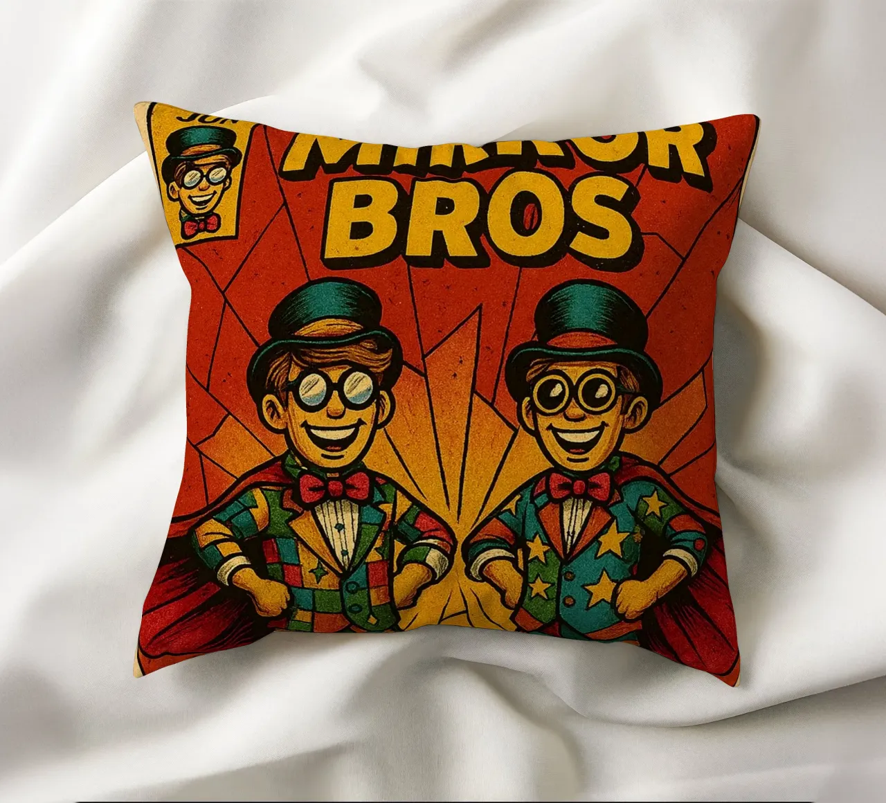 MIRROR BROS - Fresh Supes On The Block cuscino da Vintage Van Gogh