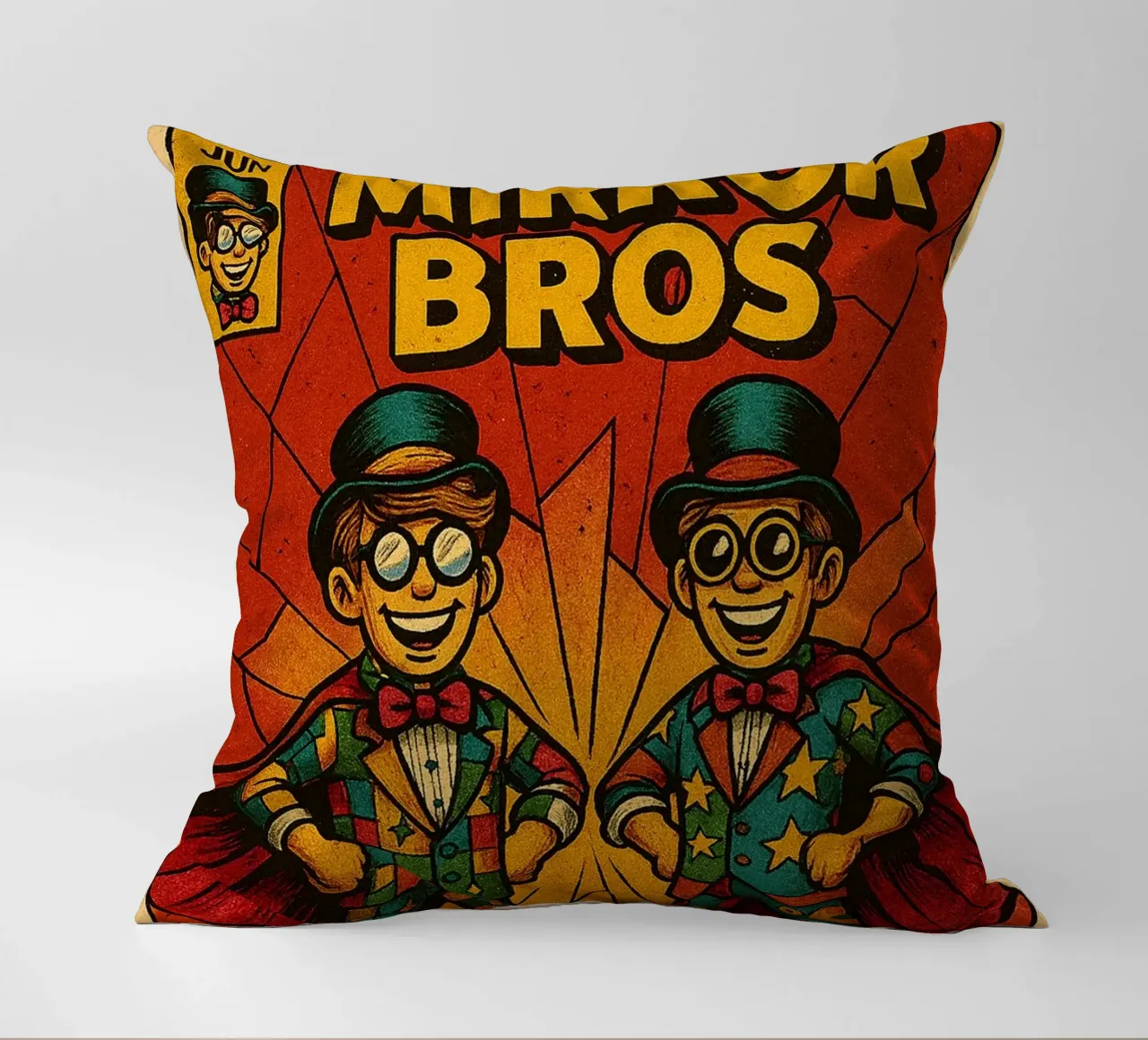 MIRROR BROS - Fresh Supes On The Block cuscino da Vintage Van Gogh