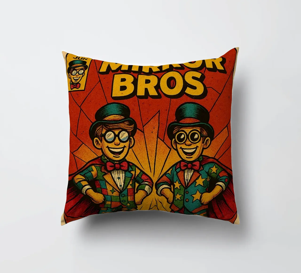 MIRROR BROS - Fresh Supes On The Block cuscino da Vintage Van Gogh