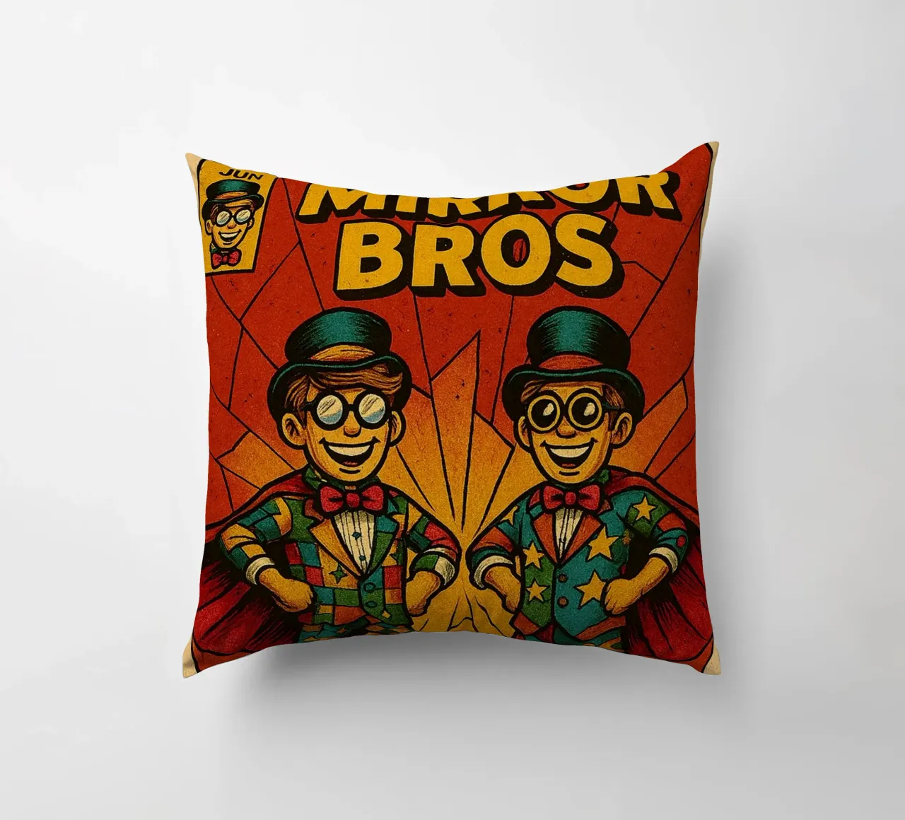 MIRROR BROS - Fresh Supes On The Block cuscino da Vintage Van Gogh