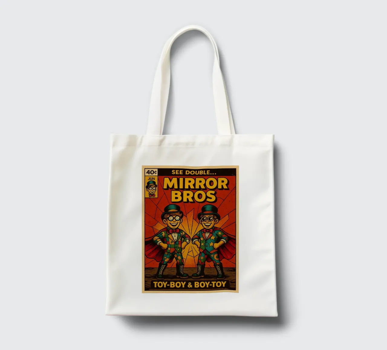 MIRROR BROS - Fresh Supes On The Block borsa in juta da Vintage Van Gogh
