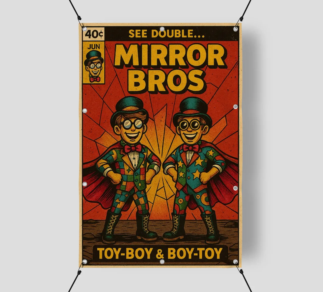 MIRROR BROS - Fresh Supes On The Block telo in pvc da Vintage Van Gogh