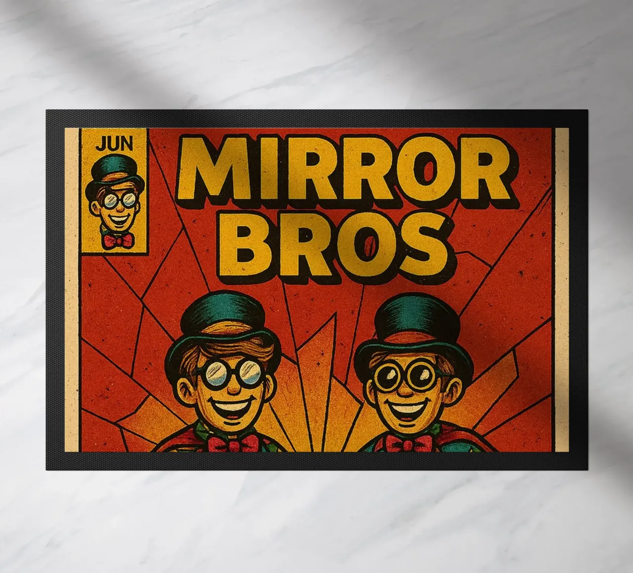 MIRROR BROS - Fresh Supes On The Block felpudo de Vintage Van Gogh