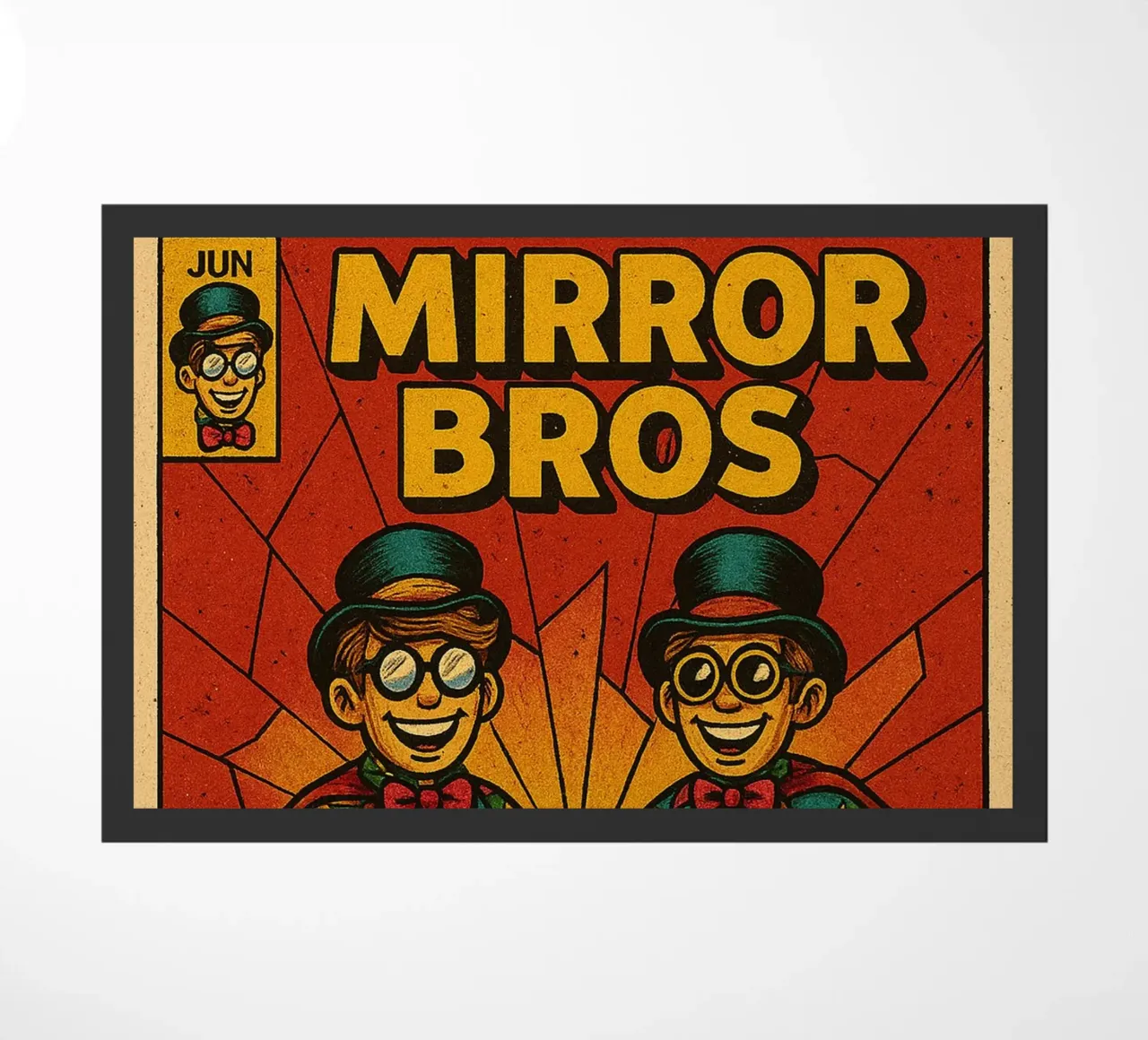 MIRROR BROS - Fresh Supes On The Block felpudo de Vintage Van Gogh