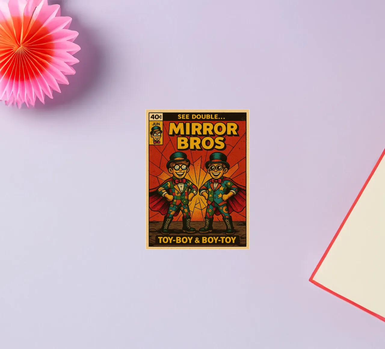 MIRROR BROS - Fresh Supes On The Block adesivo da Vintage Van Gogh