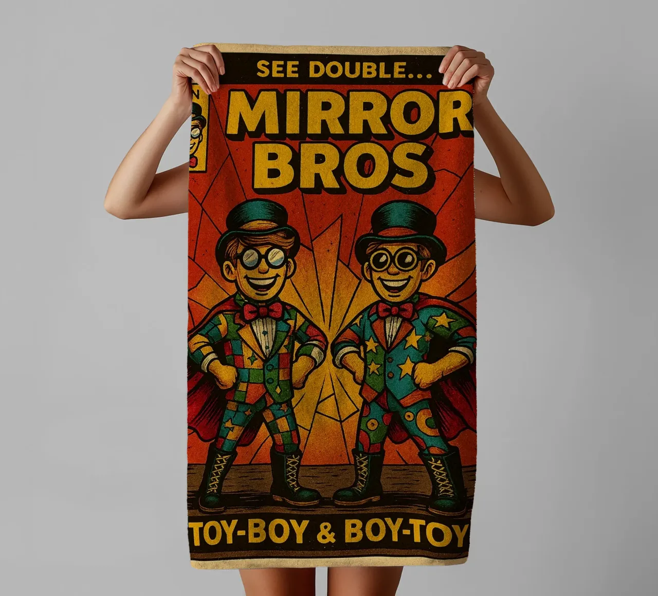 MIRROR BROS - Fresh Supes On The Block asciugamano da bagno da Vintage Van Gogh