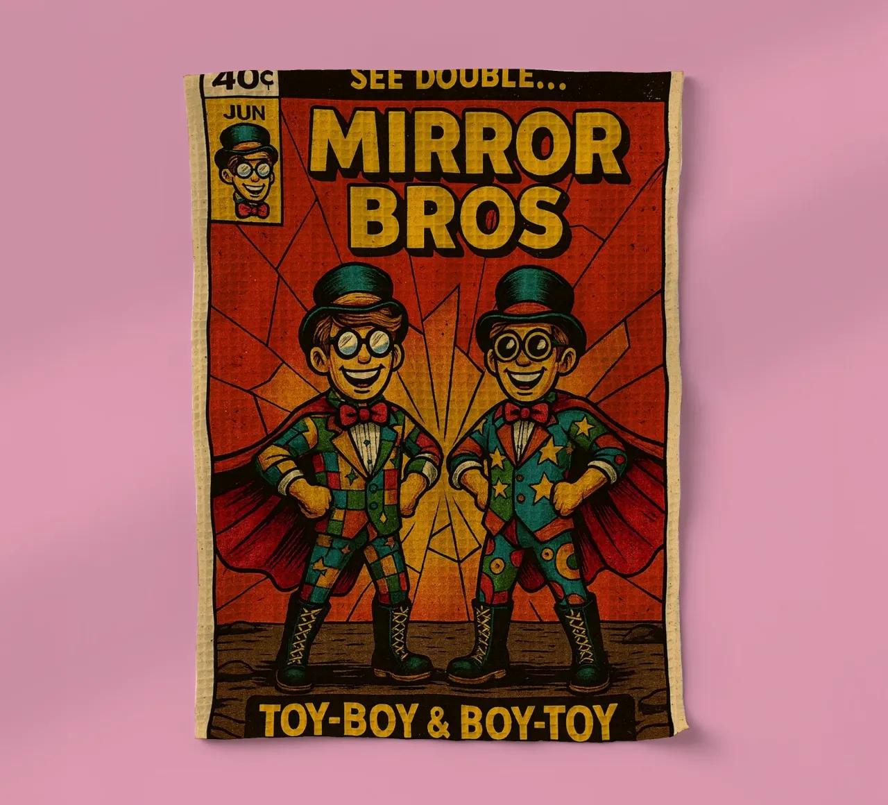 MIRROR BROS - Fresh Supes On The Block canovaccio da cucina da Vintage Van Gogh