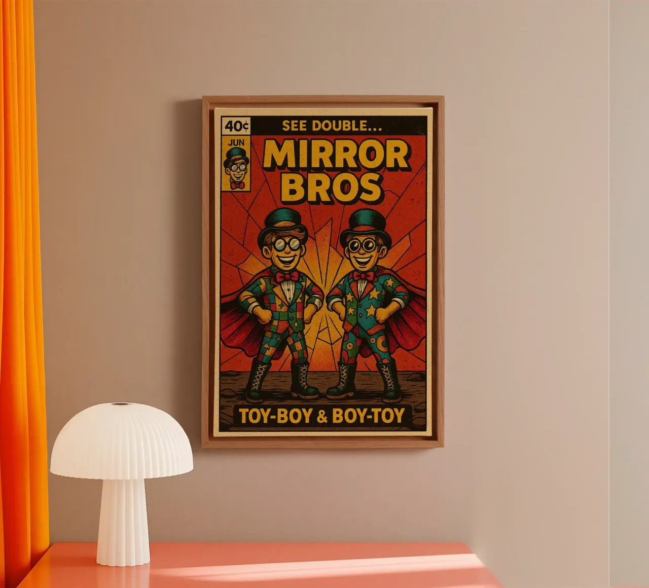 MIRROR BROS - Fresh Supes On The Block tela da Vintage Van Gogh