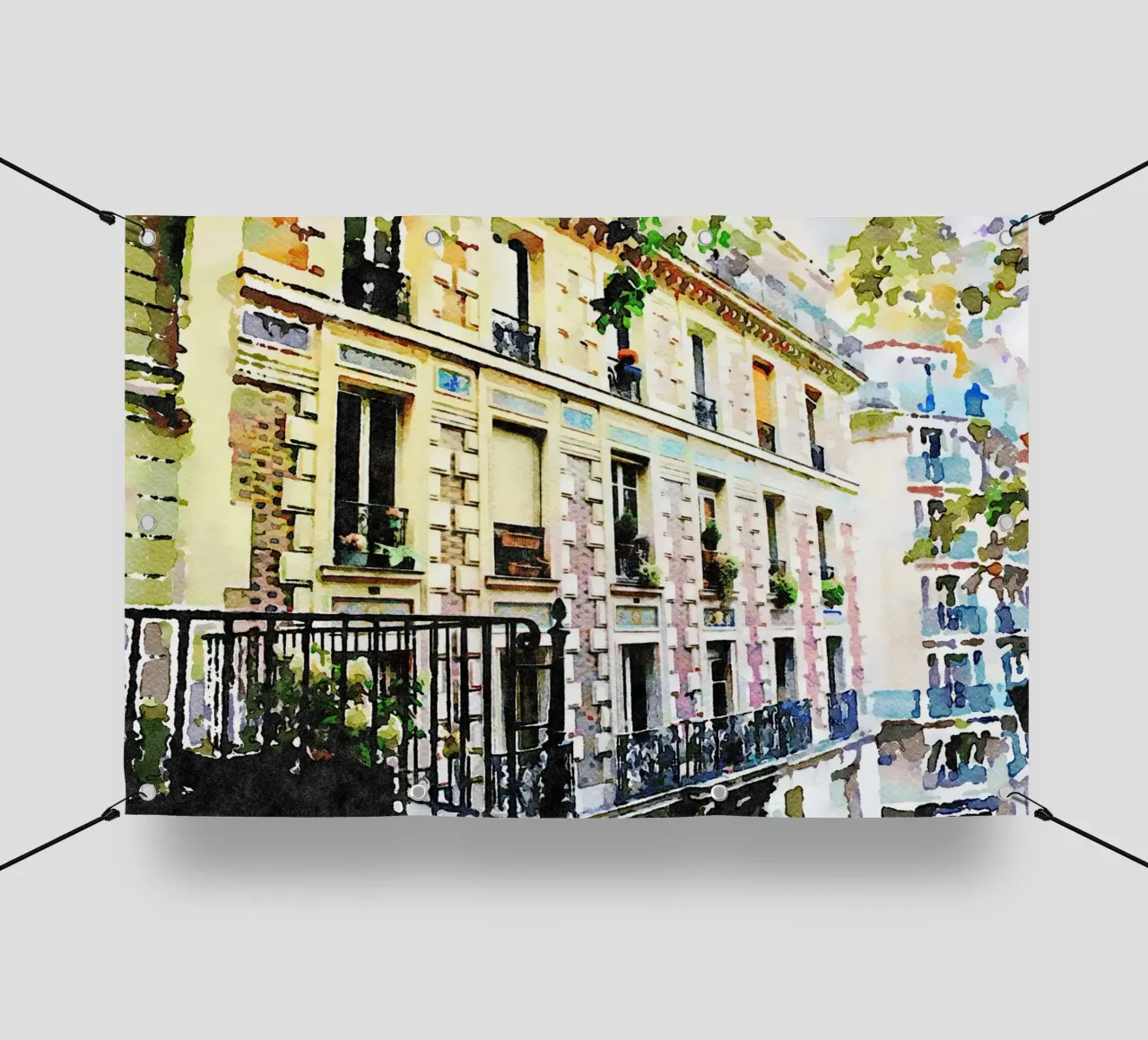 A Parigi telo in pvc da Massimo Frascogna
