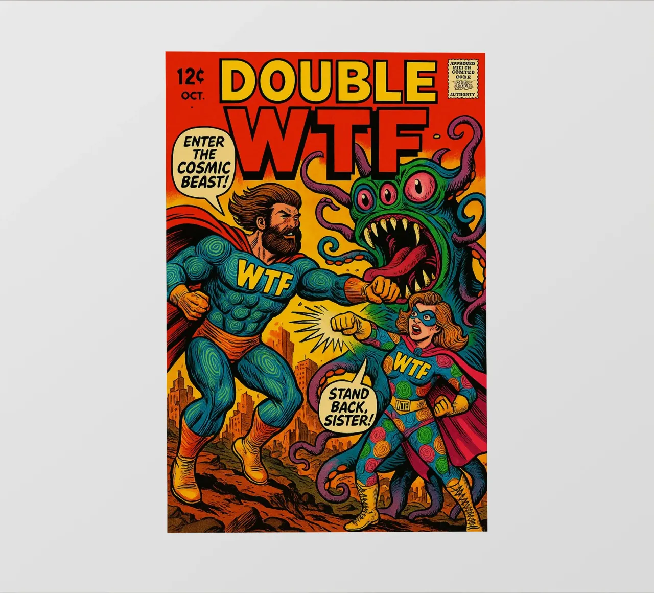 DOUBLE WTF - Fresh Supes On The Block telo in pvc da Vintage Van Gogh