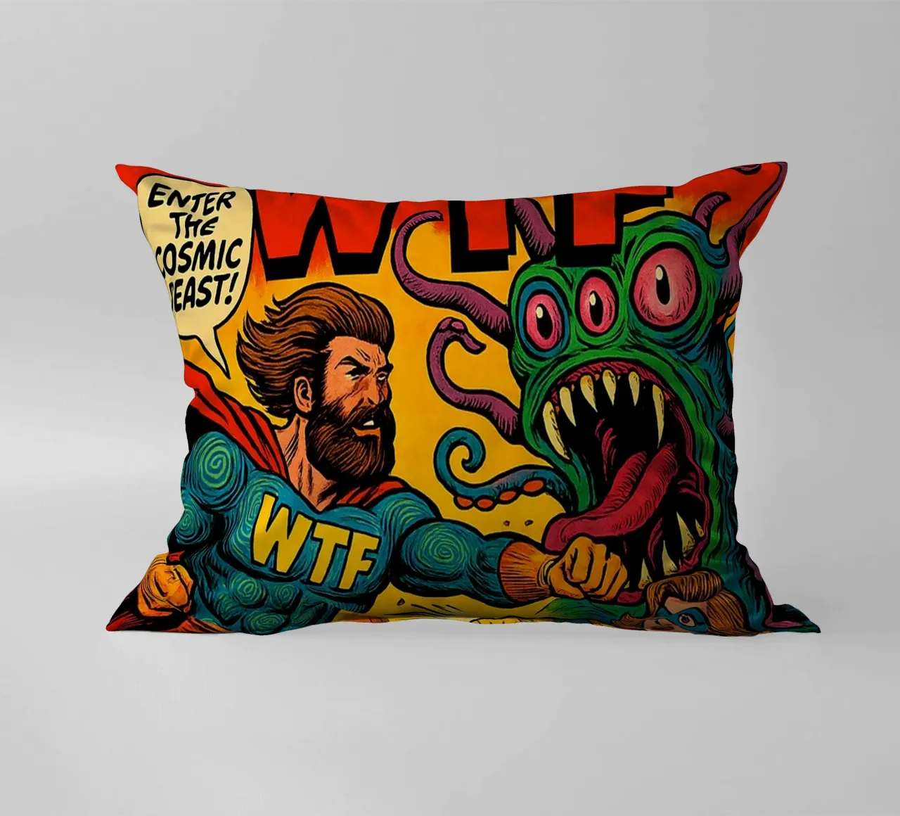 DOUBLE WTF - Fresh Supes On The Block cojín de Vintage Van Gogh