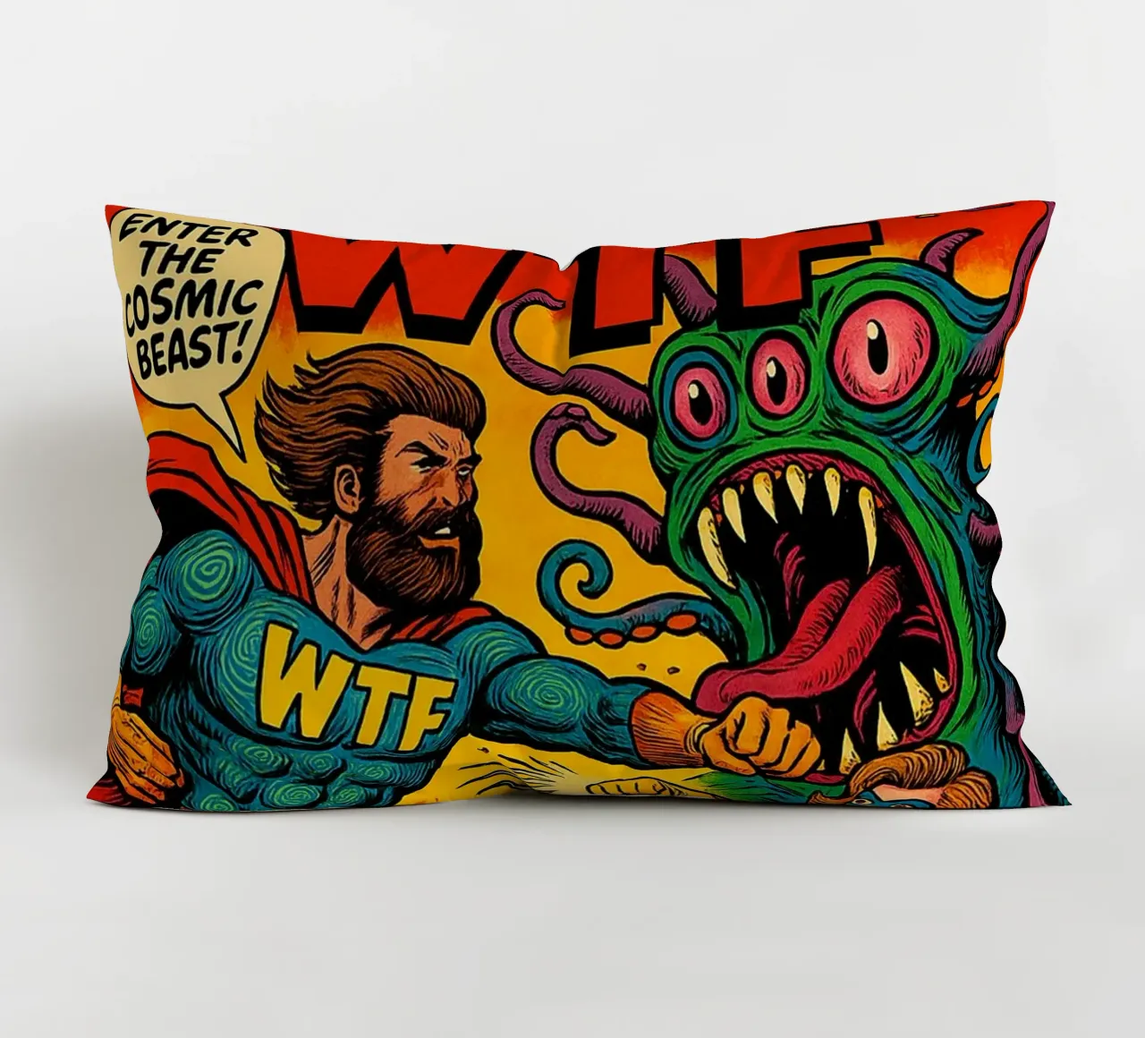 DOUBLE WTF - Fresh Supes On The Block cojín de Vintage Van Gogh
