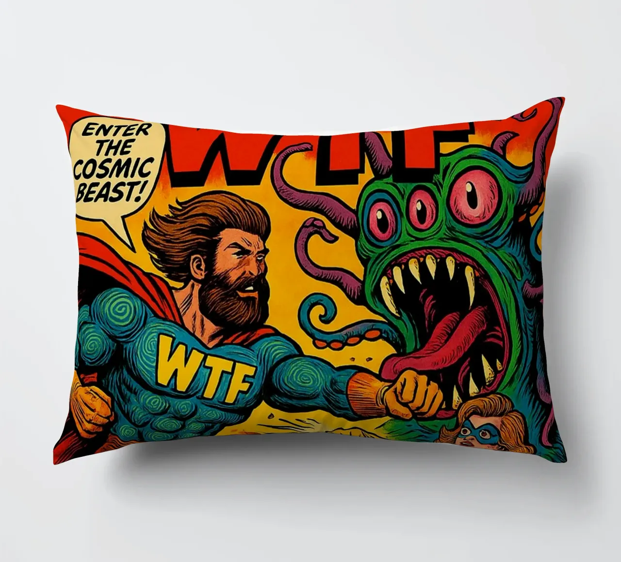 DOUBLE WTF - Fresh Supes On The Block cuscino da Vintage Van Gogh