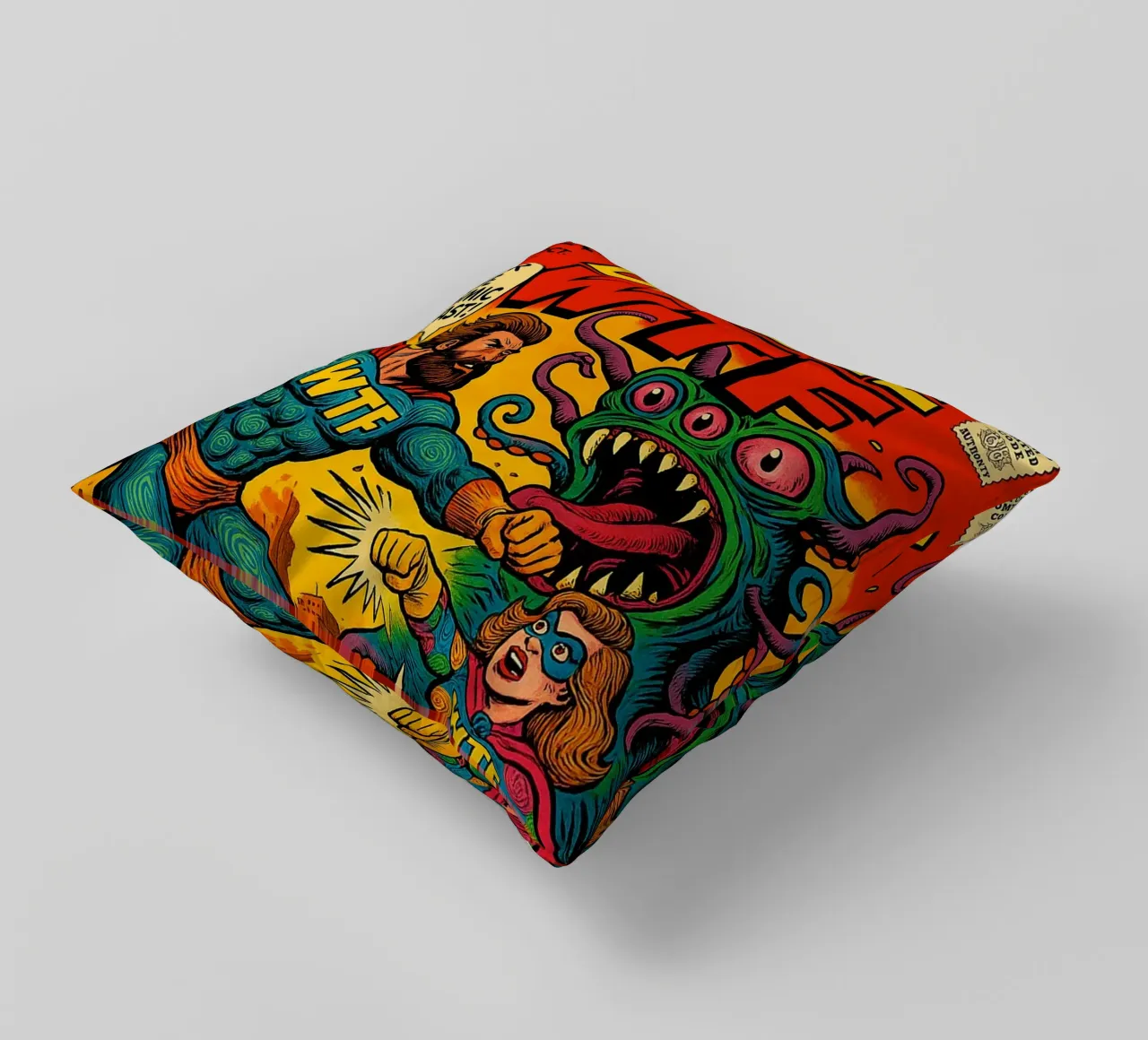 DOUBLE WTF - Fresh Supes On The Block cojín de Vintage Van Gogh